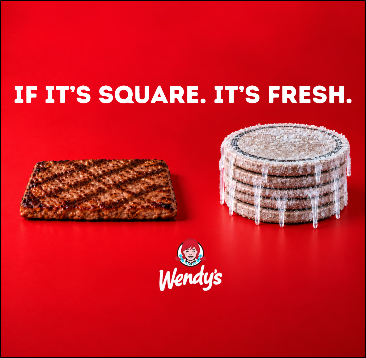 Wendy's If It's Square. It's Fresh.