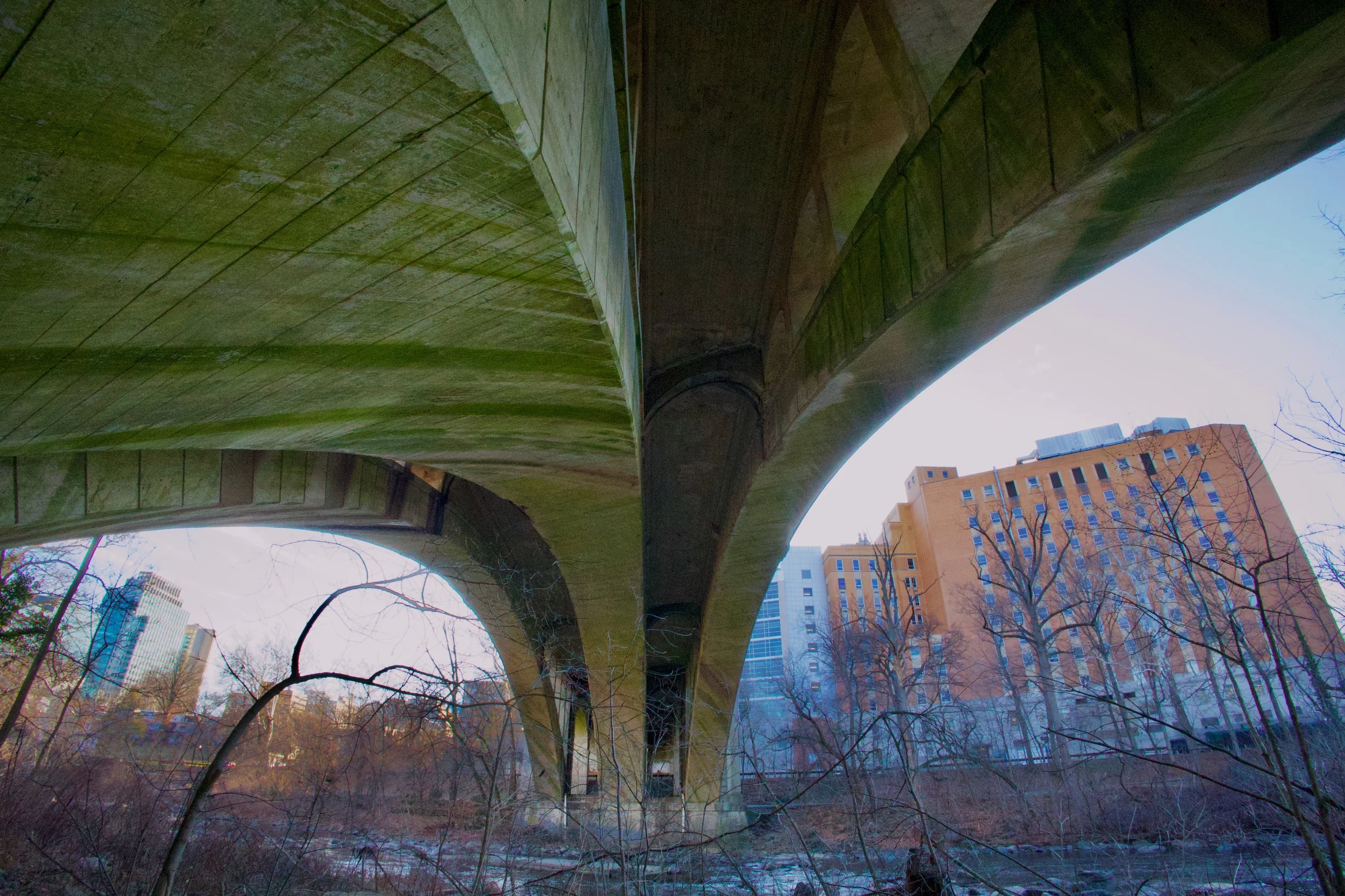 Underside View of the Brandywine Park Bridge