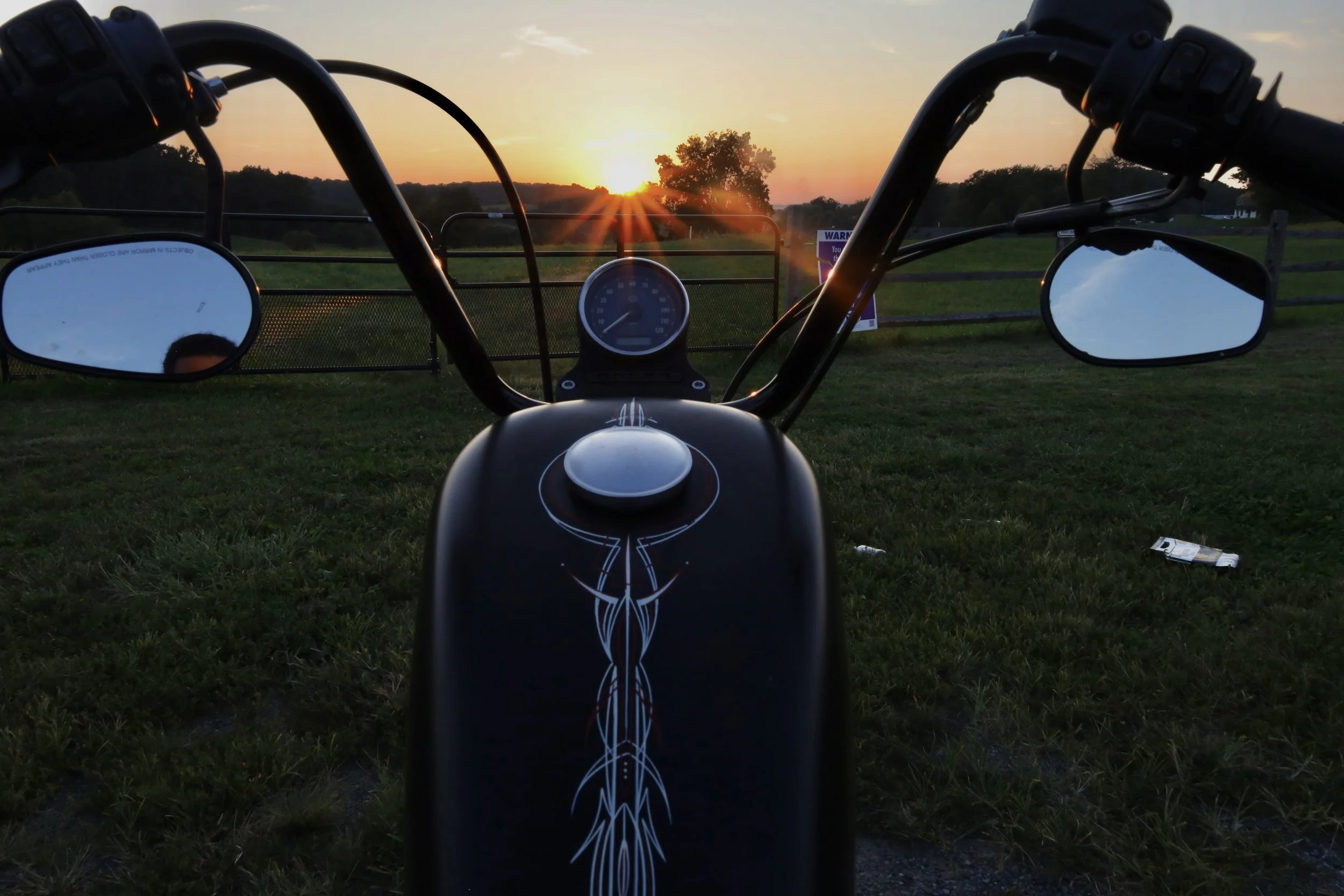 Golden Hour Motorcycle