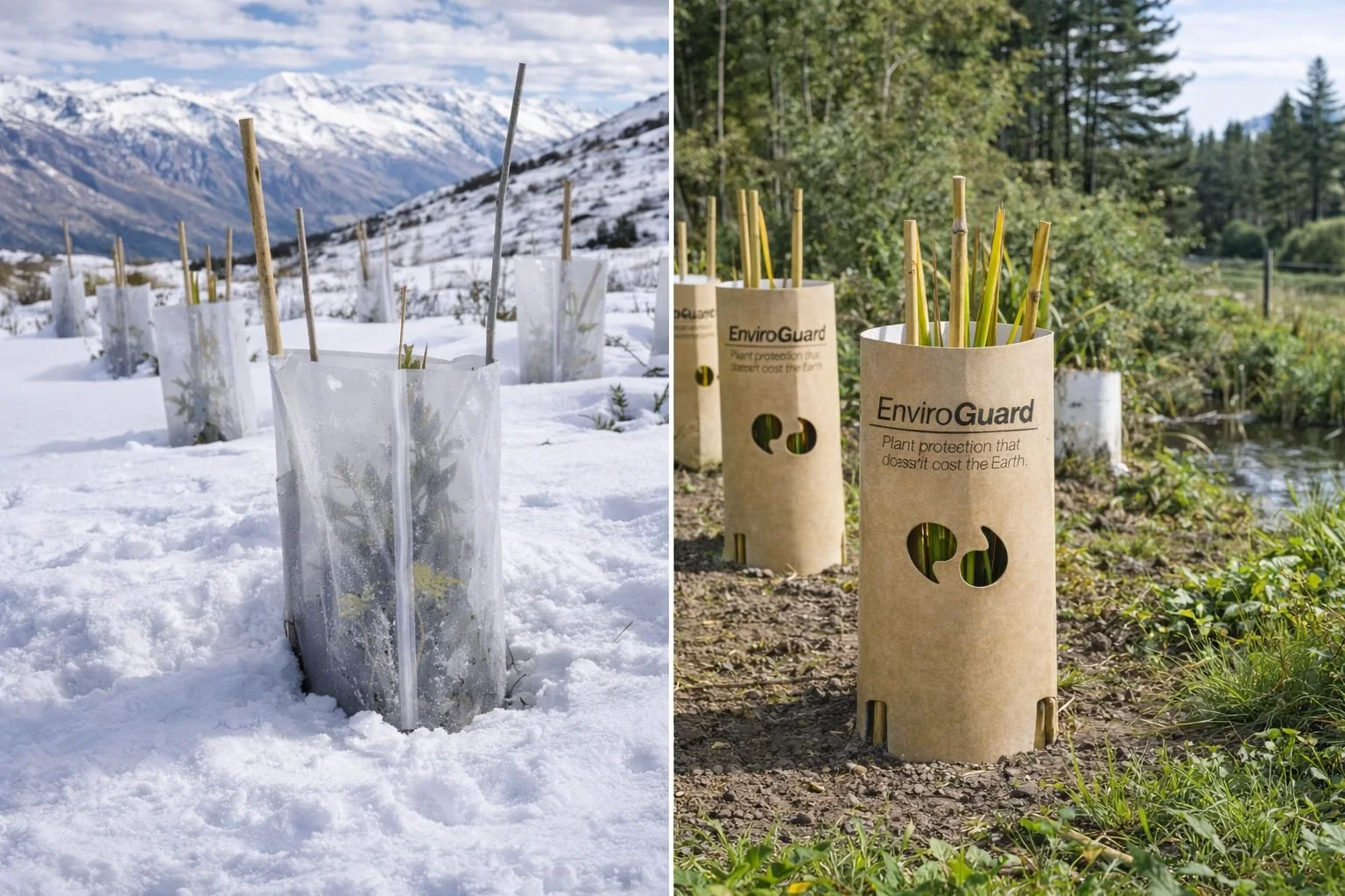 Biodegradable vs Plastic Plant Guards: What’s Best for NZ Planting Projects?