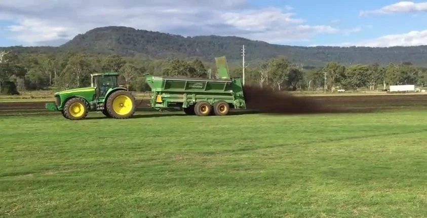 Spreading Organic Mushroom Compost - Better For The Environment