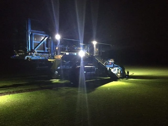 Night Time Harvesting For The Freshest Turf