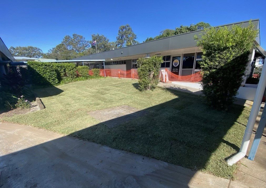 Sir Walter Buffalo Grass provides a great surface for school areas like this one in Nerang