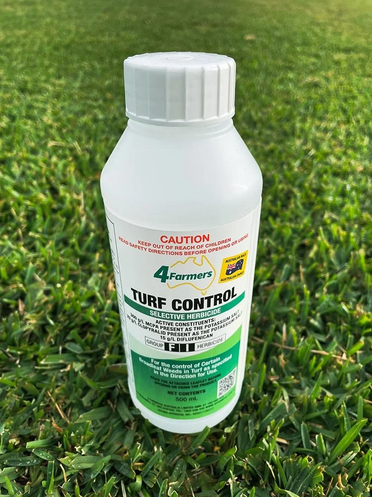Now is a great time to use our selective lawn weed killer TURF CONTROL