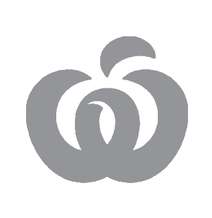 A black and white logo of a stylized pumpkin with three segments.