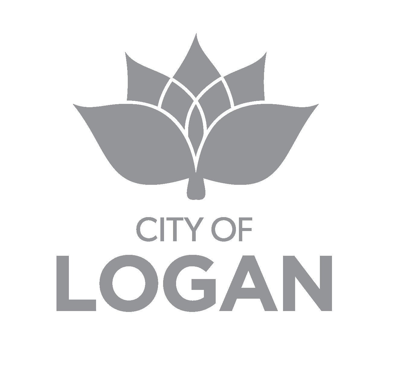 Logo with a stylized flower and the text 'City of Logan'.