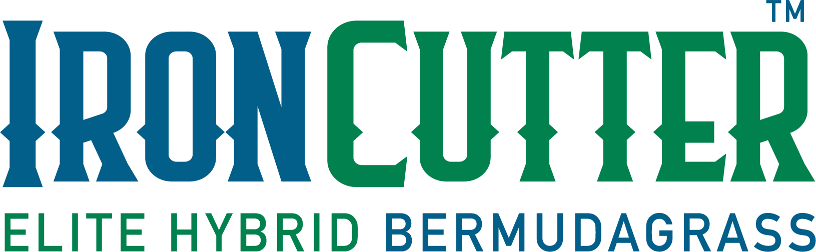 Logo for IronClouter Elite Hybrid Bermudagrass.