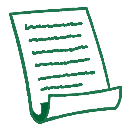 Handwritten letter or document on a piece of paper.