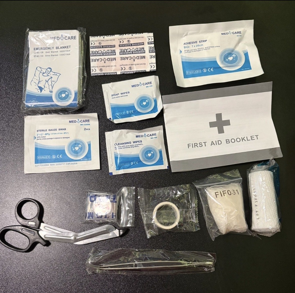 Pak waterproof med kit refill packages