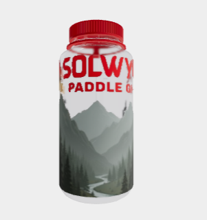 SOLWYRX mountain river design Nalgene water bottle