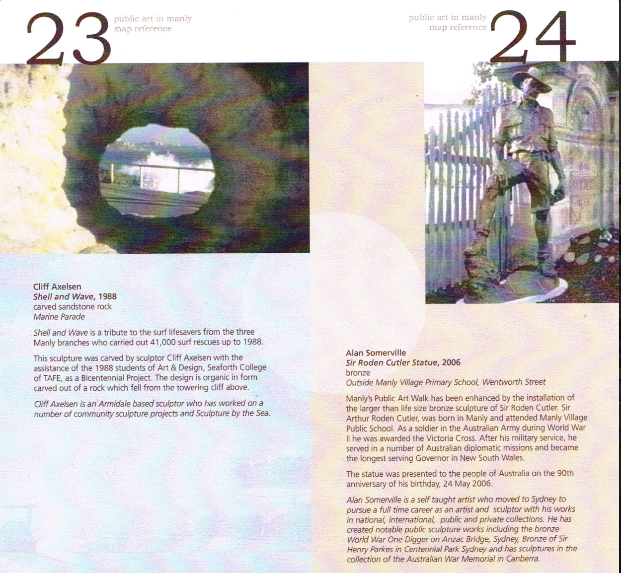 Public Art in Manly, Manly Council Booklet