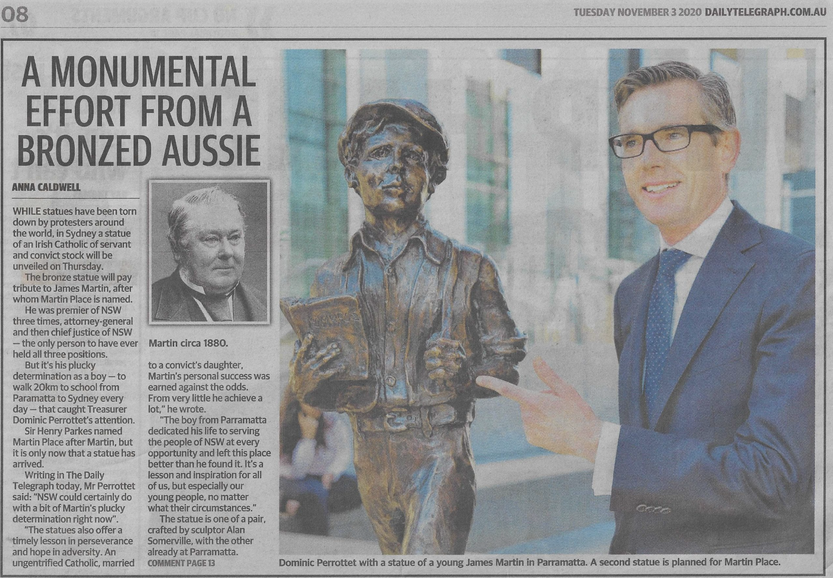 Daily Telegraph, 3 November 2020