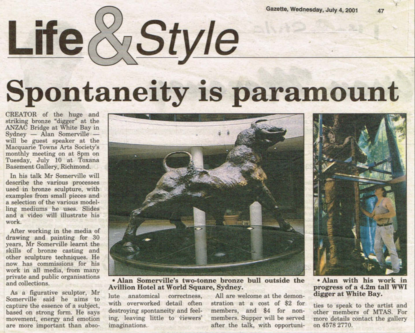 The Gazette, Wednesday 4 July 2001