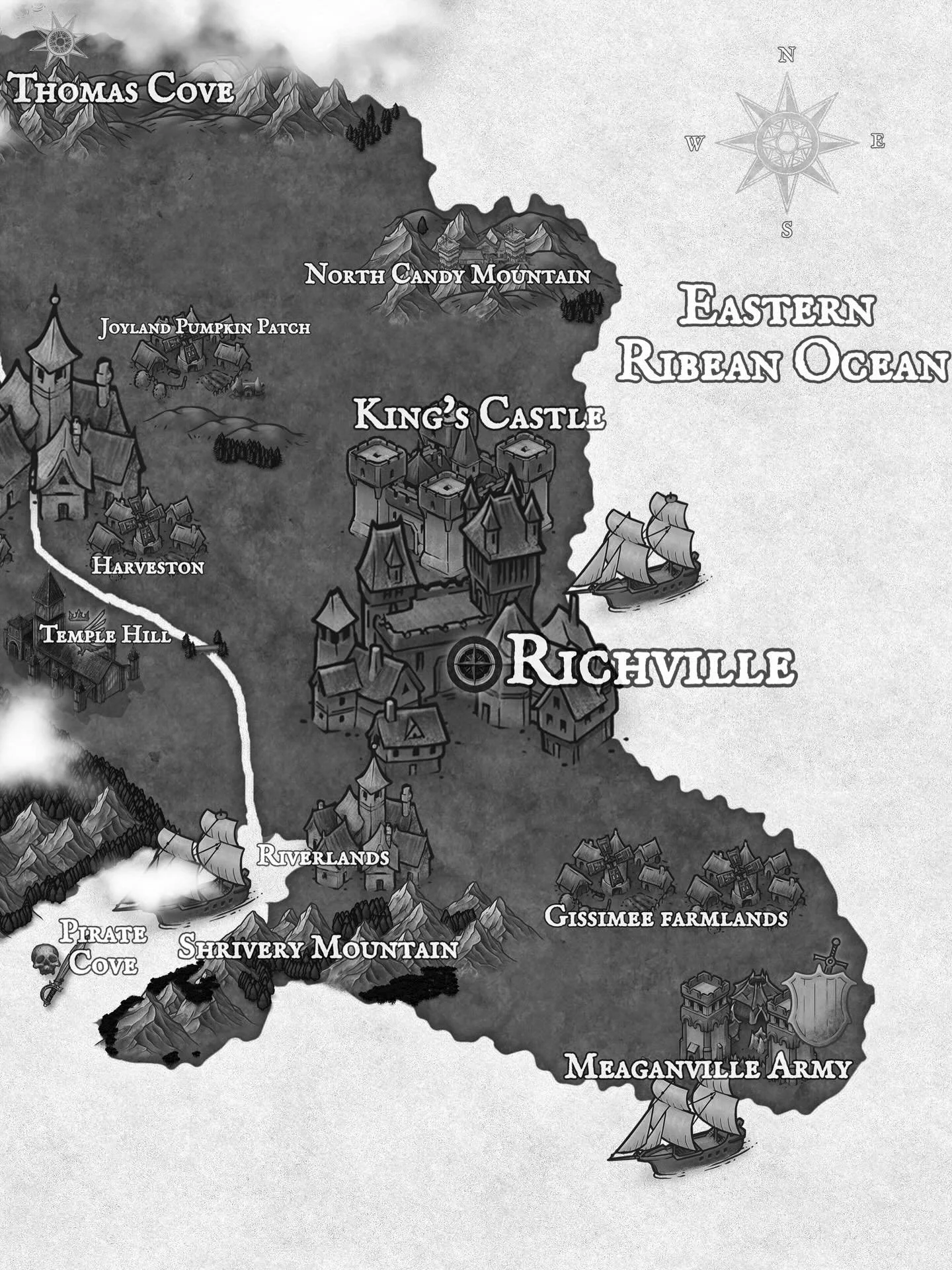Not everything is revealed at once. This is only part of the Kingdom of Trivara. #fantasybooks #bookstagram #worldbuilding #indieauthor #inKarnate