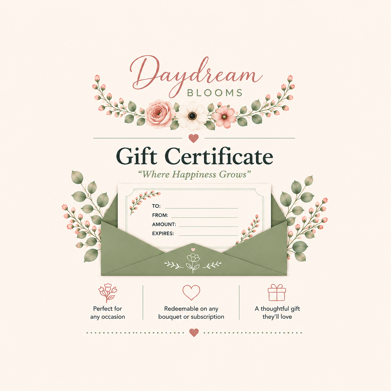 Gift certificate