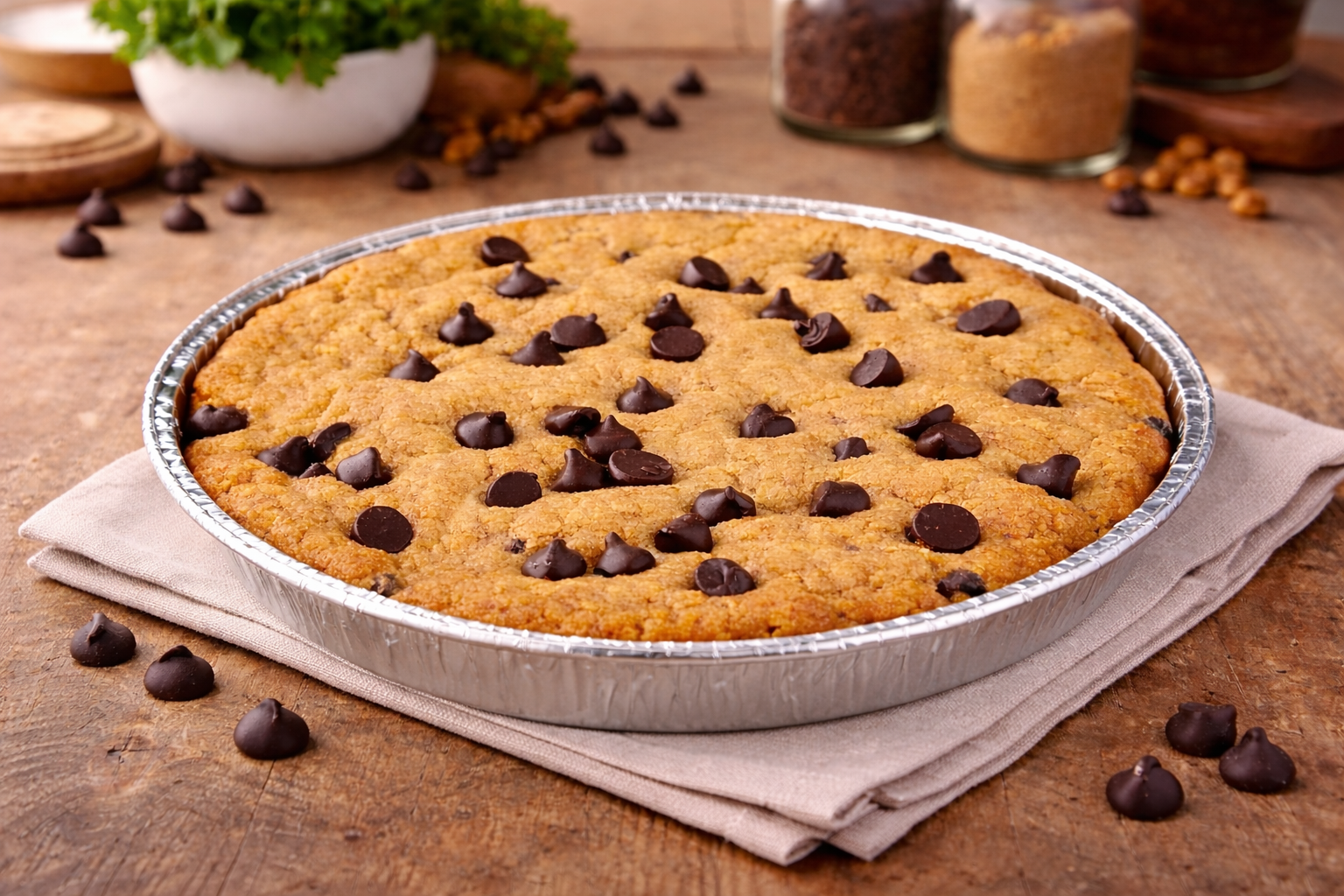 Chocolate Chip Pizza Cookie