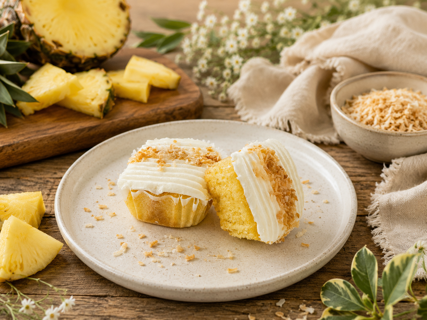Pineapple Cream Cheese Coffee Cake