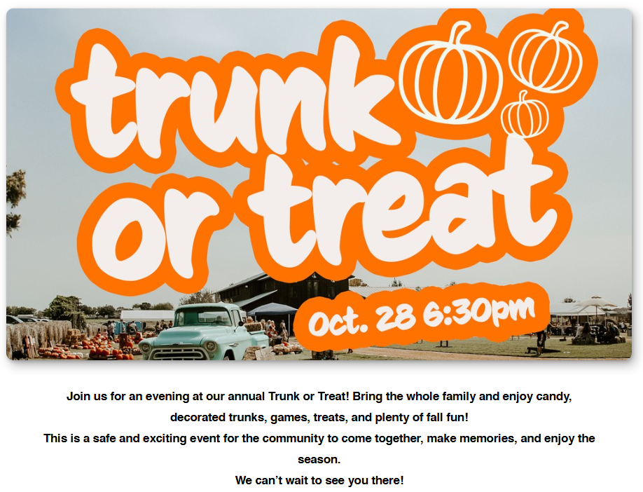Compassion Church's Trunk or Treat