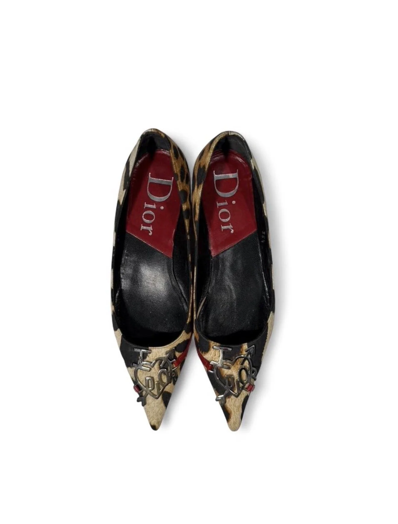 Vintage "I love Dior" ballet flats