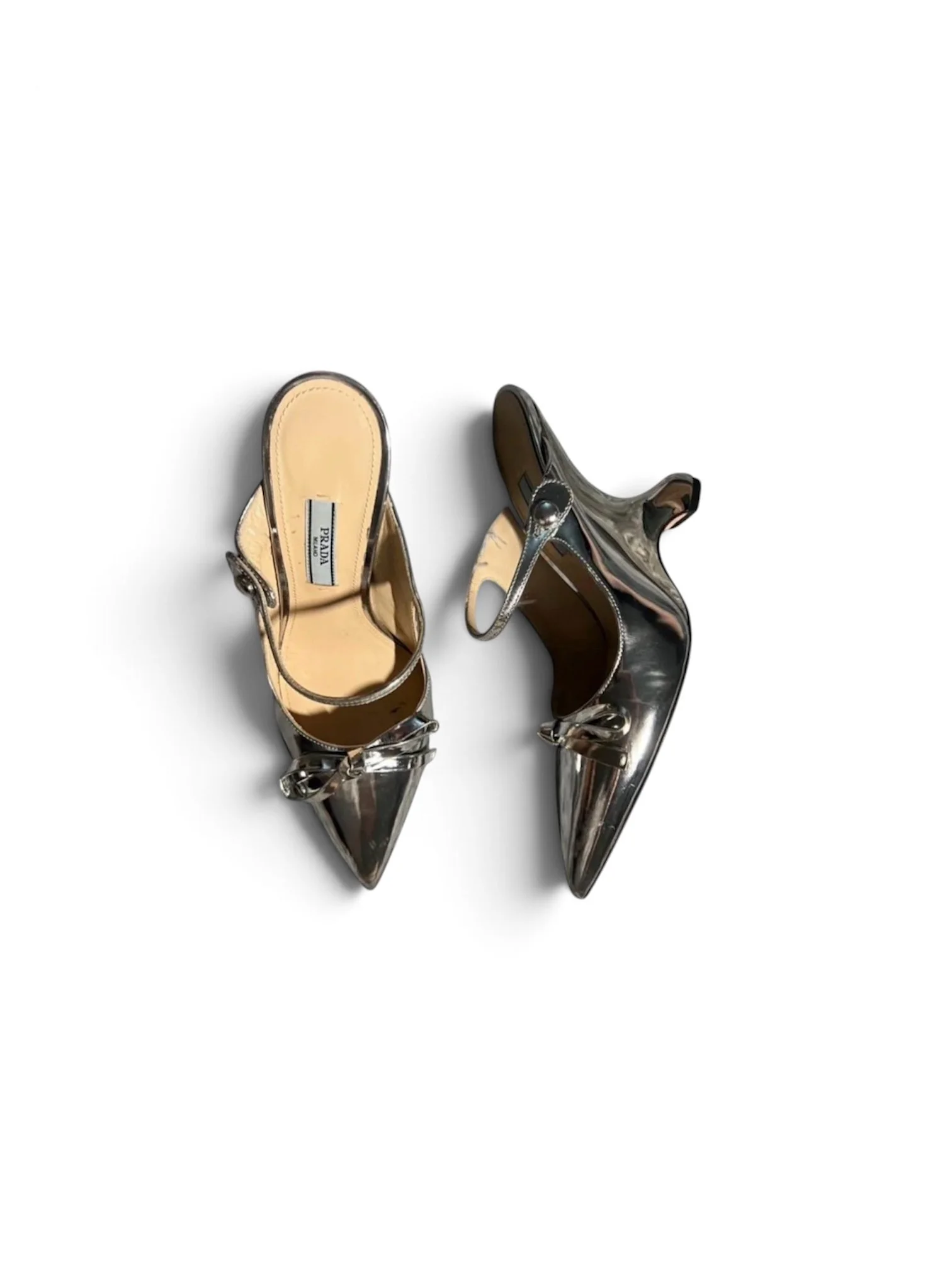 PRADA BOW MULES