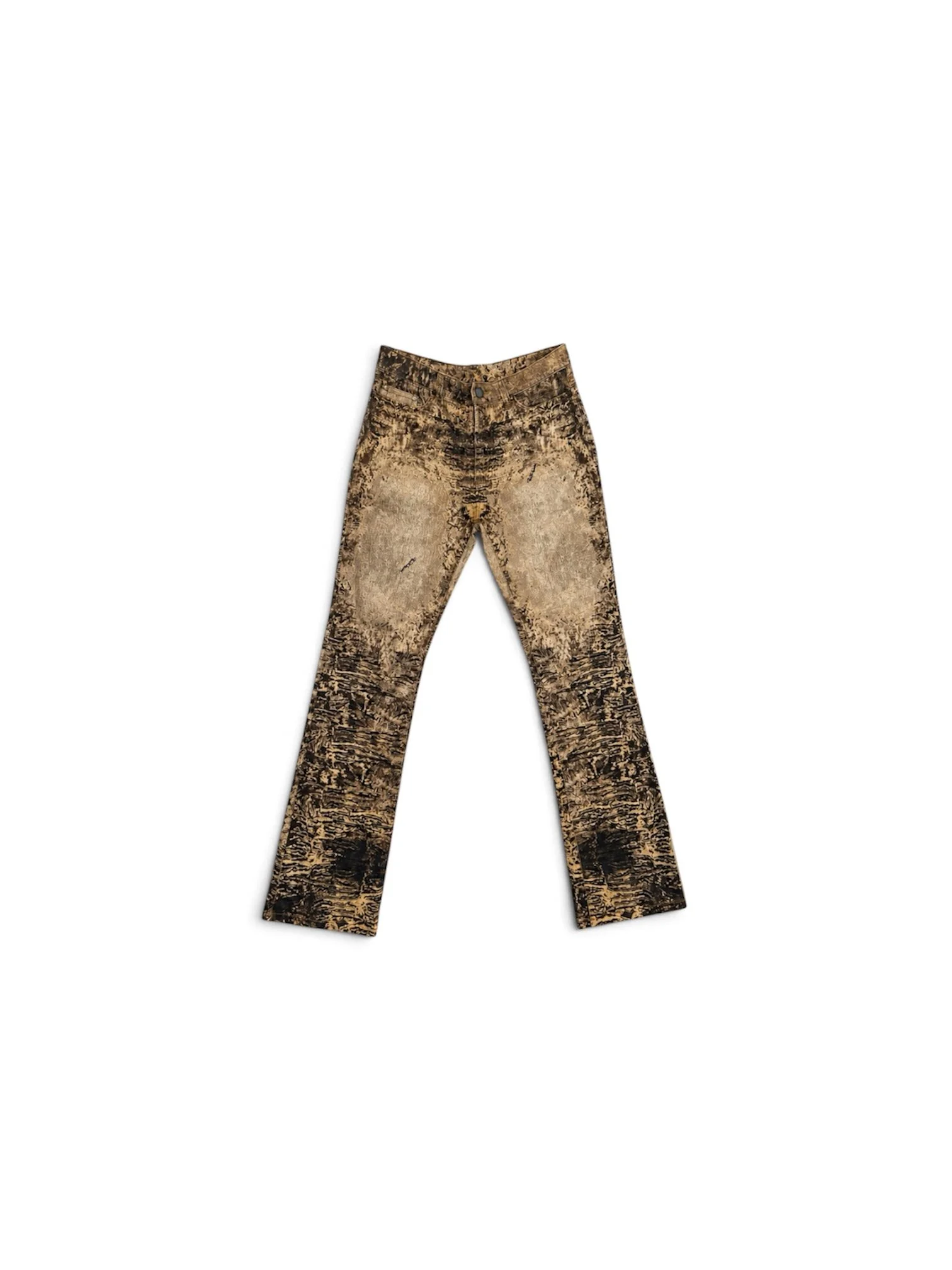 View of vintage Roberto Cavalli jeans, brown