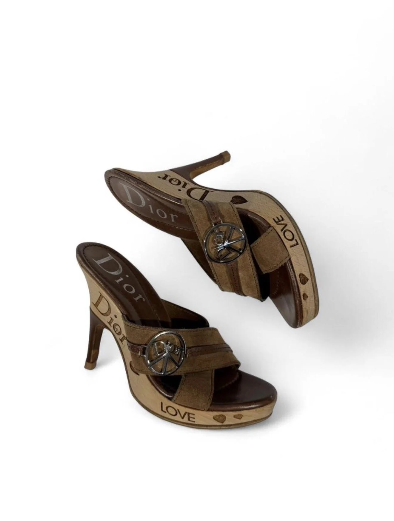 Vintage Dior Peace & Love Heels