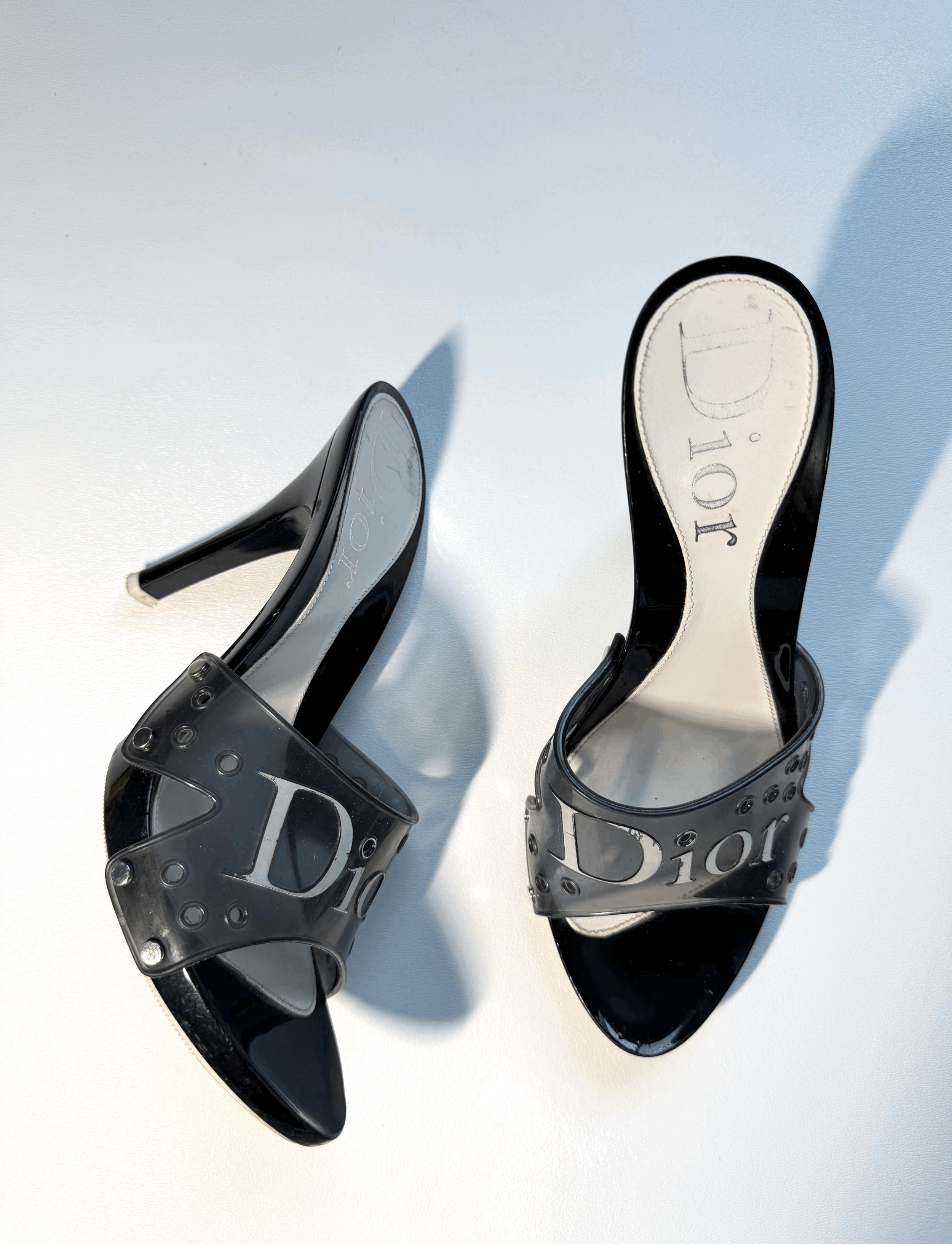 VINTAGE DIOR JELLY MULES — image 3