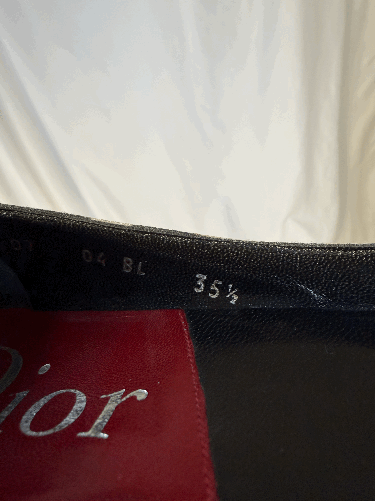 VINTAGE "I <3 DIOR" BALLET FLATS