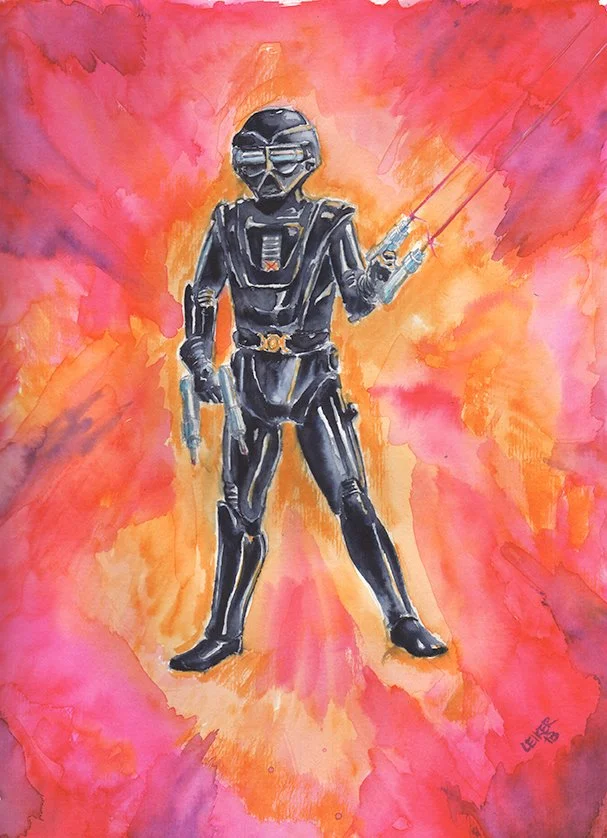 General S.T.A.R. from Disney's "The Black Hole" Watercolor on 8x11 paper