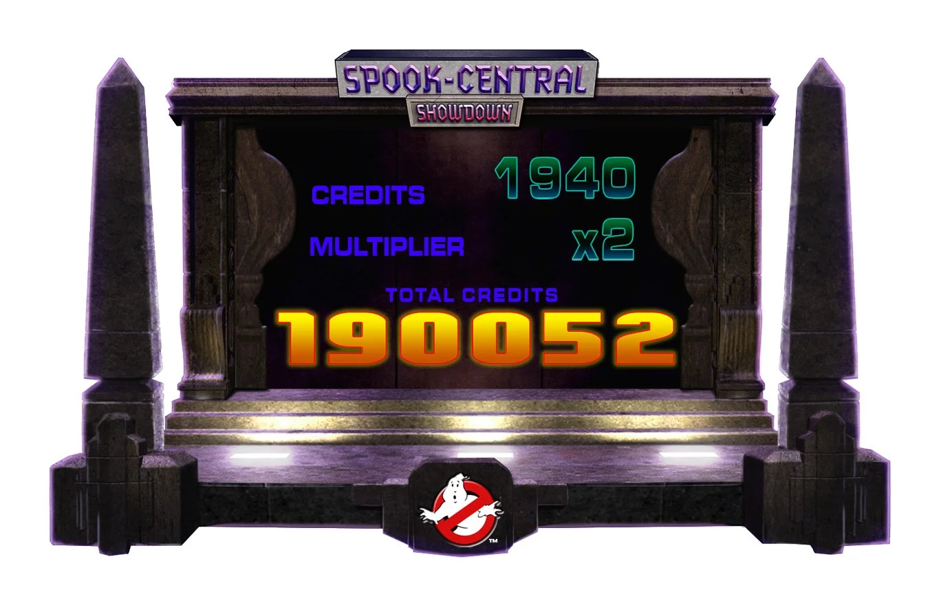 Bonus game Math-box design. Created in photoshop using existing 3D elements from the game.
Ghostbusters: Back in Business Video Slots Machine (2016)