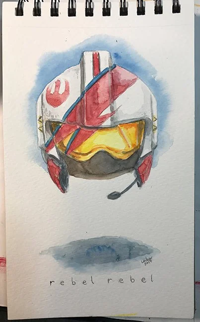Rebel Rebel. A wedding gift for some friends who are big Star Wars and David Bowie fans.