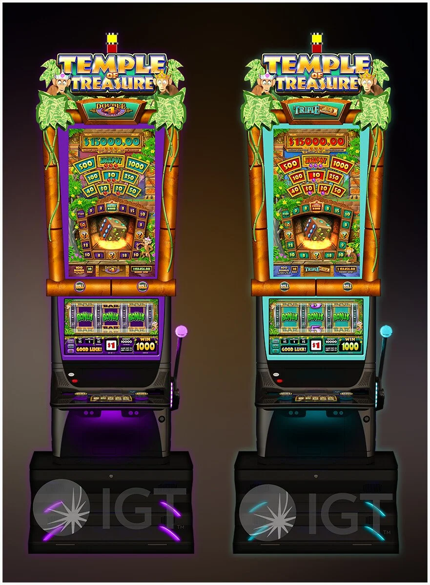 Temple of Treasures
Game logo and reel section designed by Janner Radera. (Photo from 3-D artist Doug Brown - craftvisuals.com)