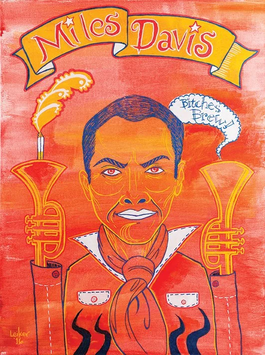 Miles Davis
18"x24" Acrylic paint pens and acrylic on Canvas. Prints Available.
Original - $200