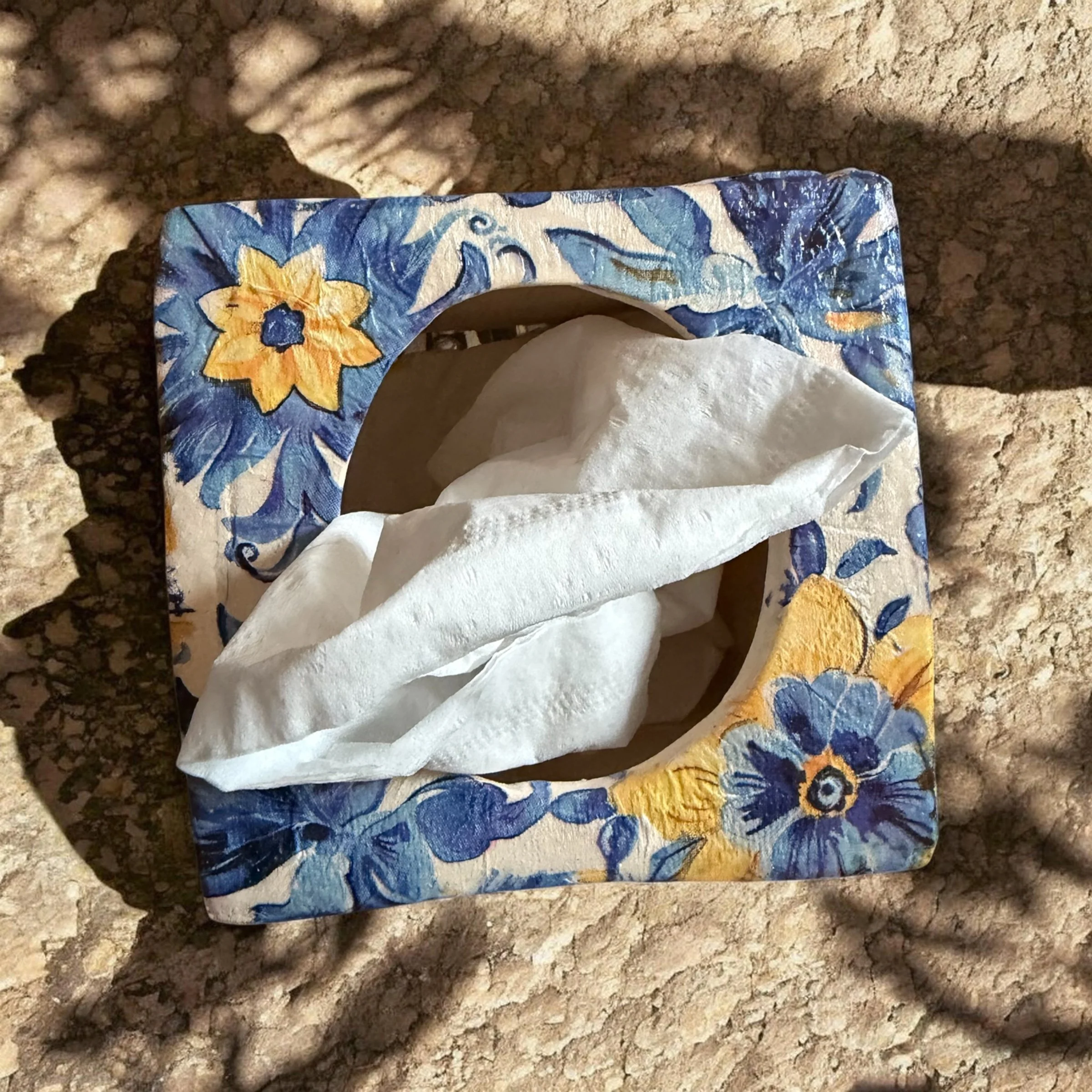 Mediterranean Bloom Tissue Box