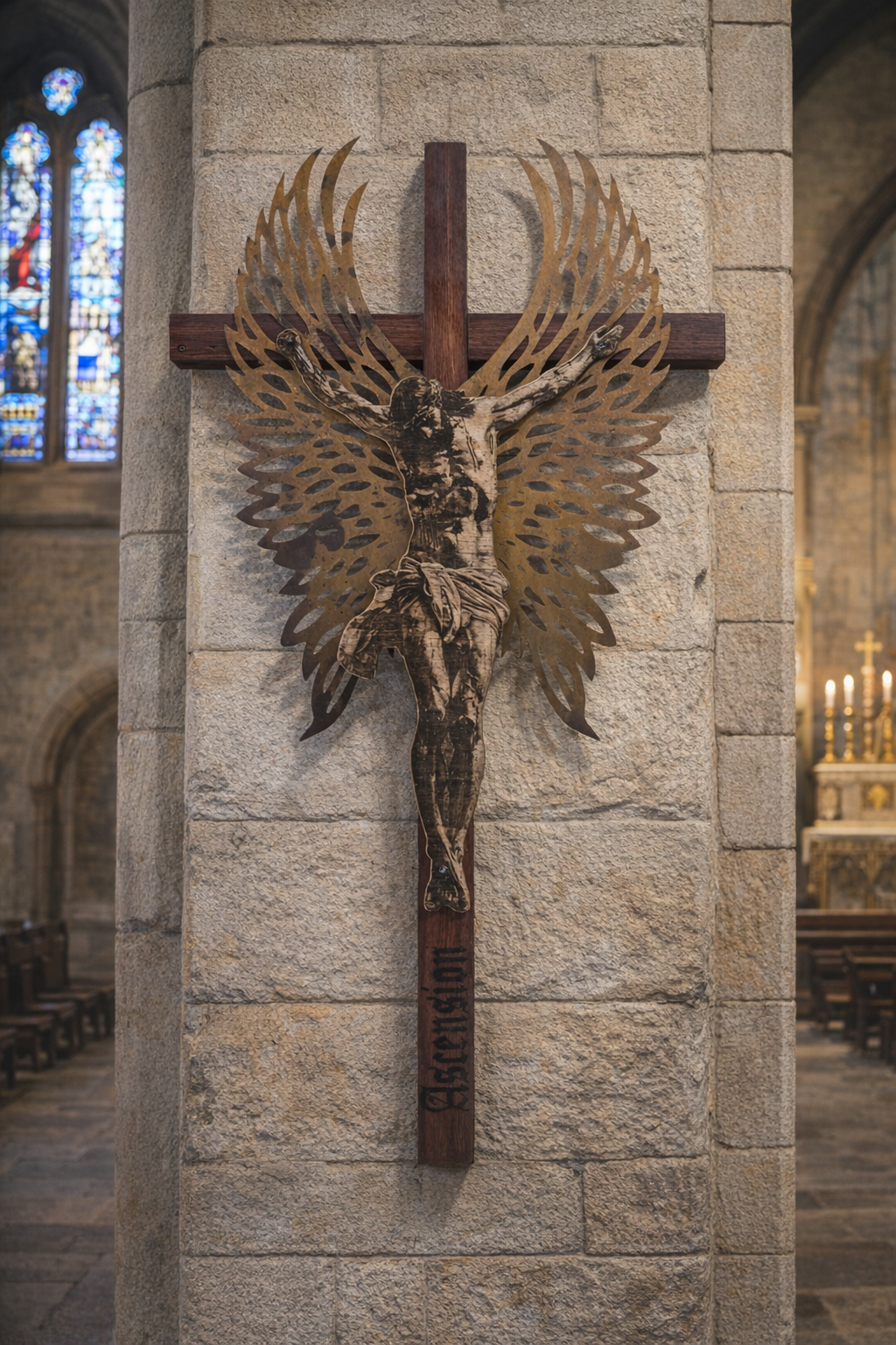 Cross on church wall.png
