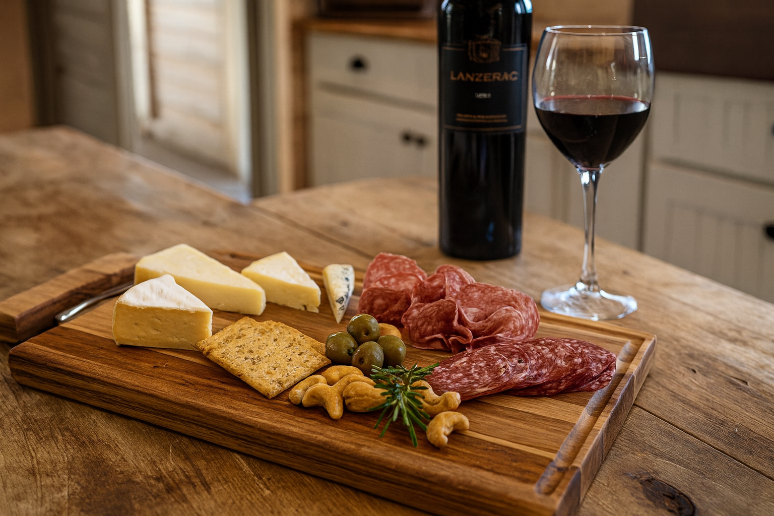 Handmade Charcuterie hardwood board living its best life