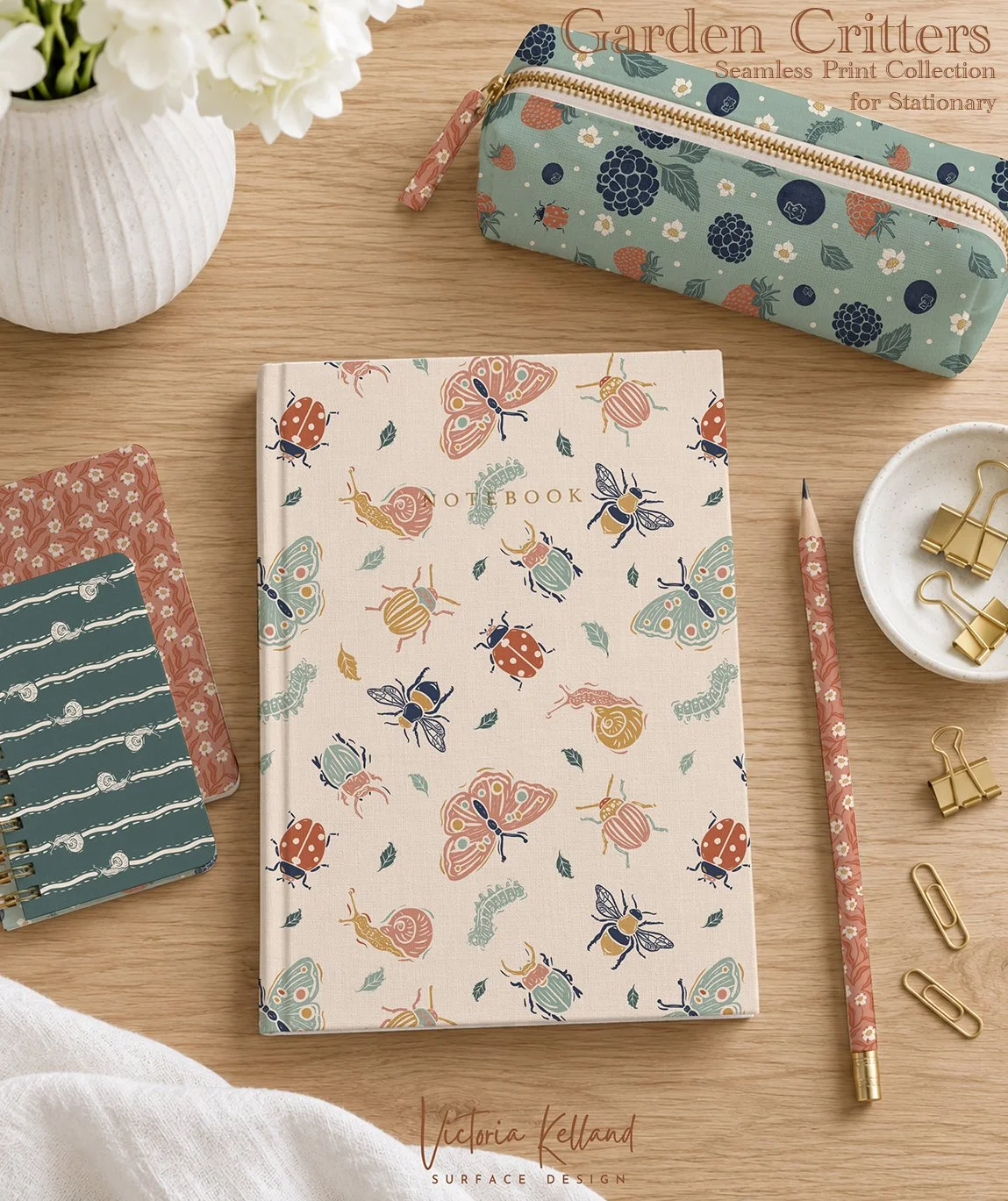 Whimsical Bugs Print (From Garden Critters Collection)