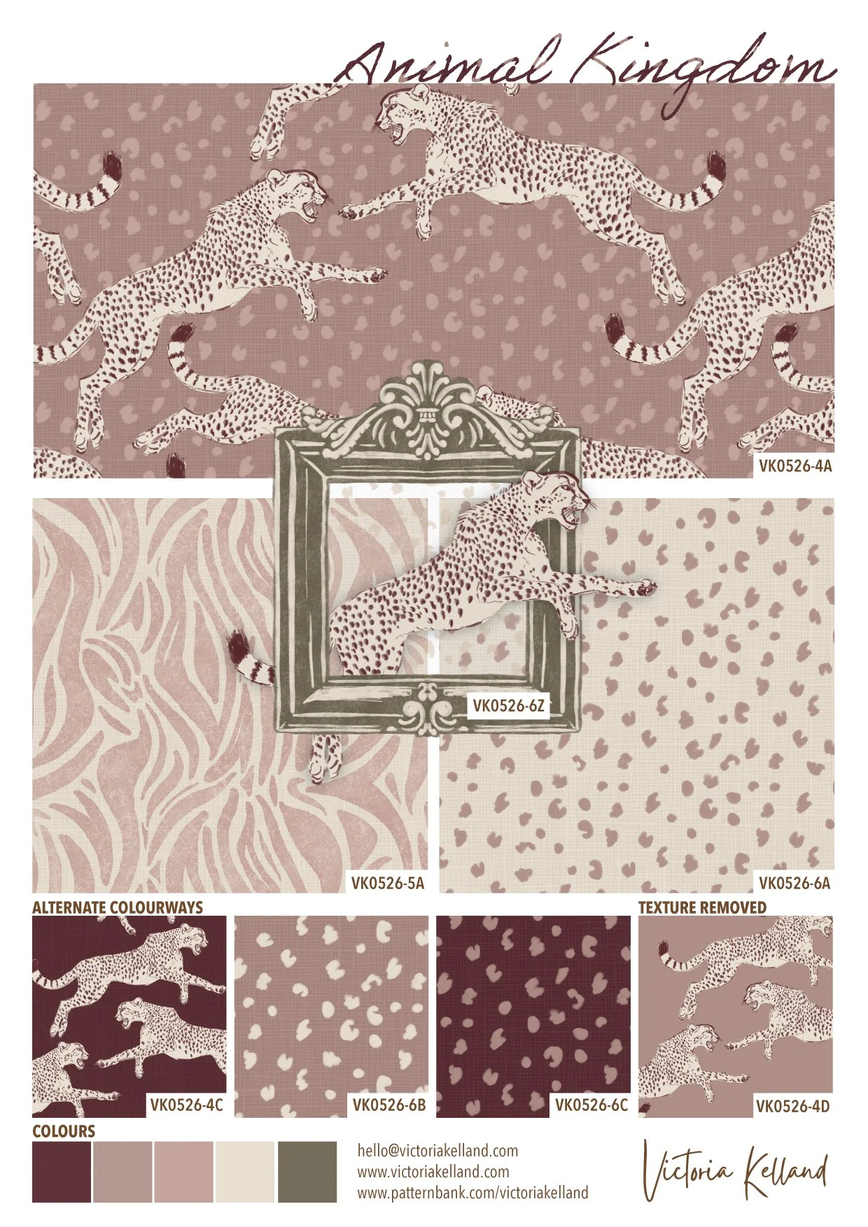 Animal Kingdom Collection for private exclusive licensing, email me for information hello@victoriakelland.com