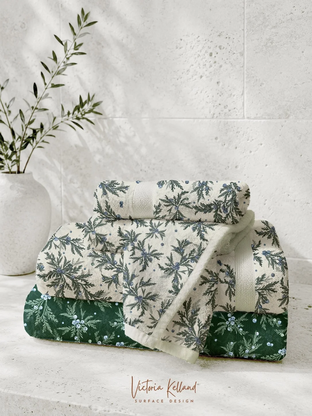 Christmas Winter Conifer (Ivory)