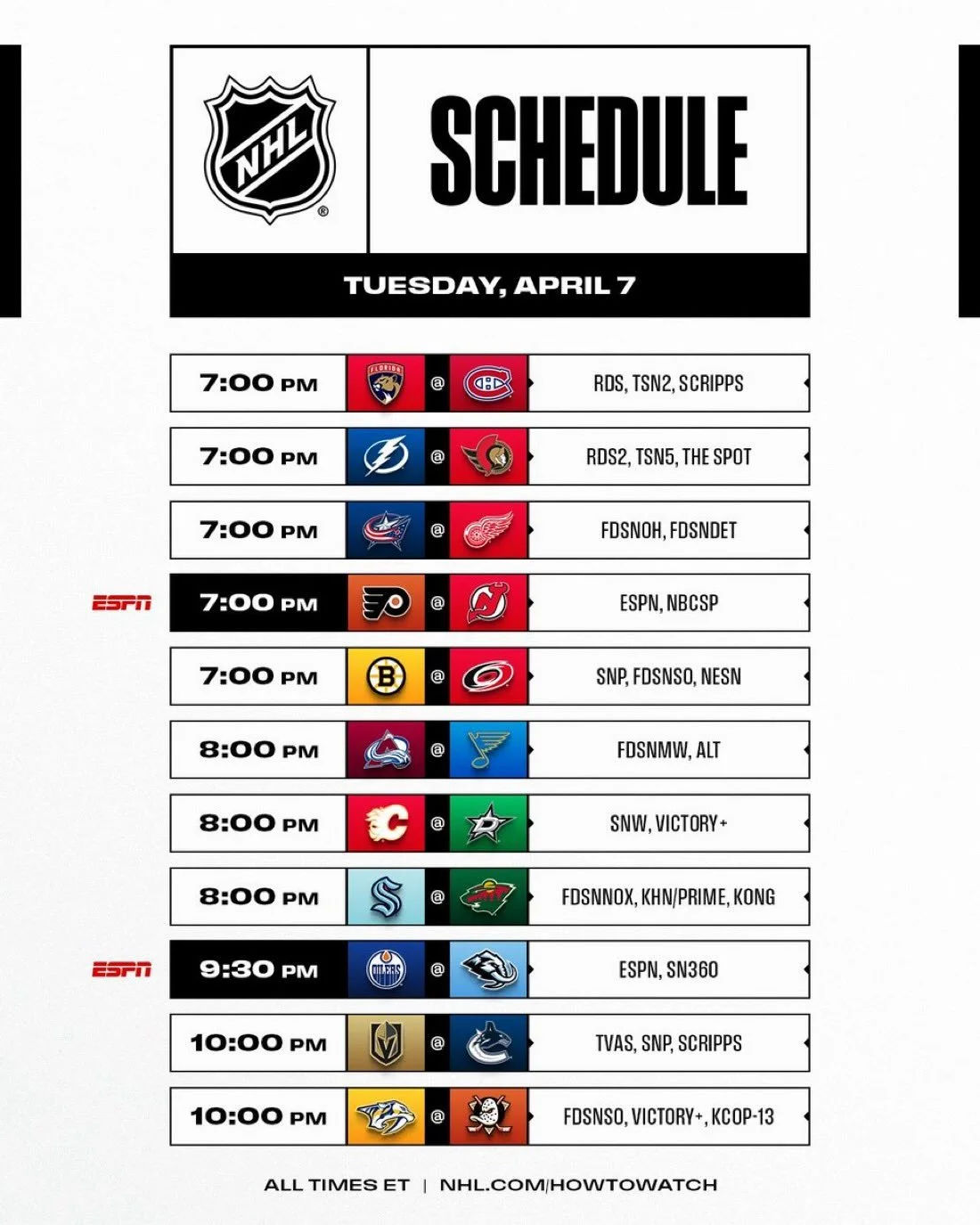 The NHL and NBA playoffs are just around the corner, and every game matters for the teams battling to get in or move up for better playoff seeding. We&rsquo;ll have all the Canadian teams featured on our huge video wall. 🏒🏀

There&rsquo;s also lots