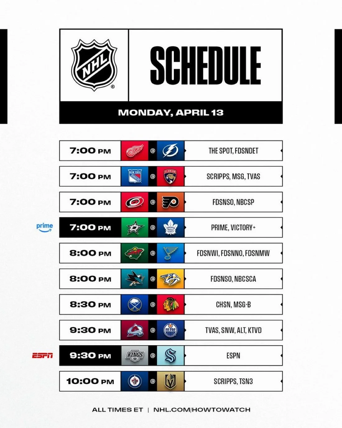 What a Monday at 4Seasons! 🍔🍺🏒🏀⚾

The last week of the NHL regular season is here with playoff spots and seeding still up for grabs&hellip; and for Leafs fans, maybe just a little hope they can still finish in the bottom five 😎

The NBA regular 