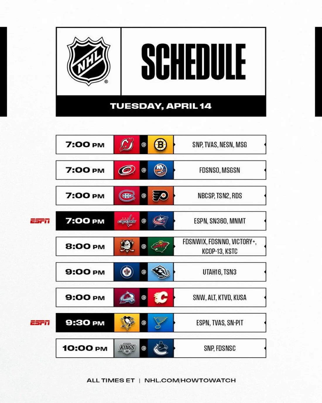 🔥 A Terrific Tuesday at 4Seasons! 🔥

The NBA Play-In starts tonight and there are only 3 days left in the NHL regular season before the quest for Lord Stanley begins on Saturday! 🏒🏀

Come on down to 4Seasons and get in the playoff spirit with you