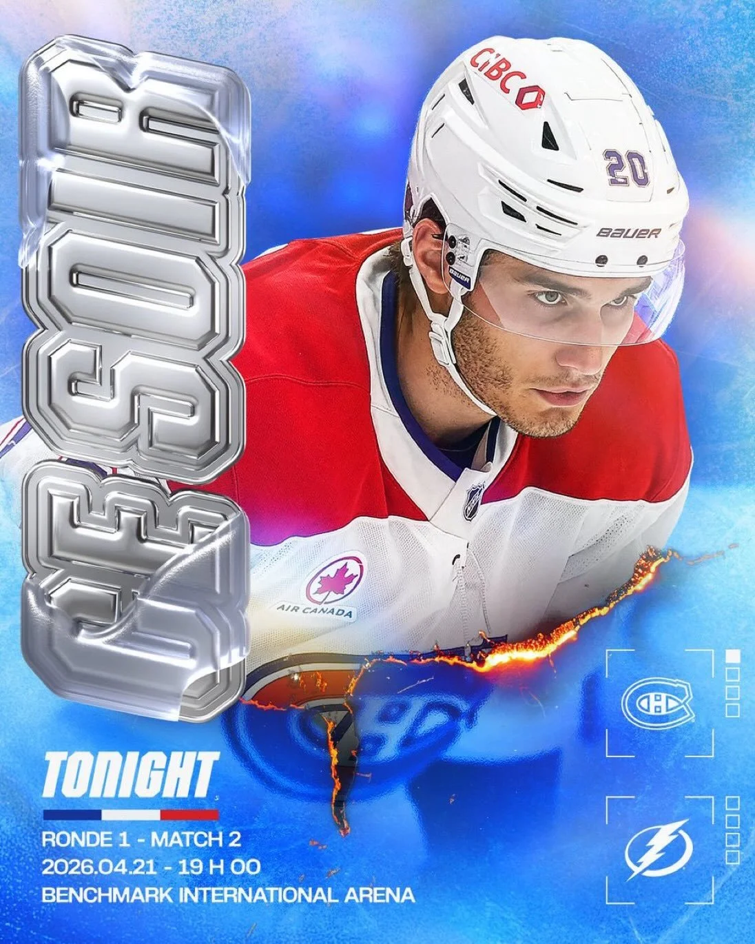 Ce soir, les Canadiens look to make it two in a row against the Lightning! The NHL playoffs have been outstanding so far, and with 4 more games on tap tonight, you won&rsquo;t miss any of the action at 4Seasons. We&rsquo;ll also have all 3 NBA playof