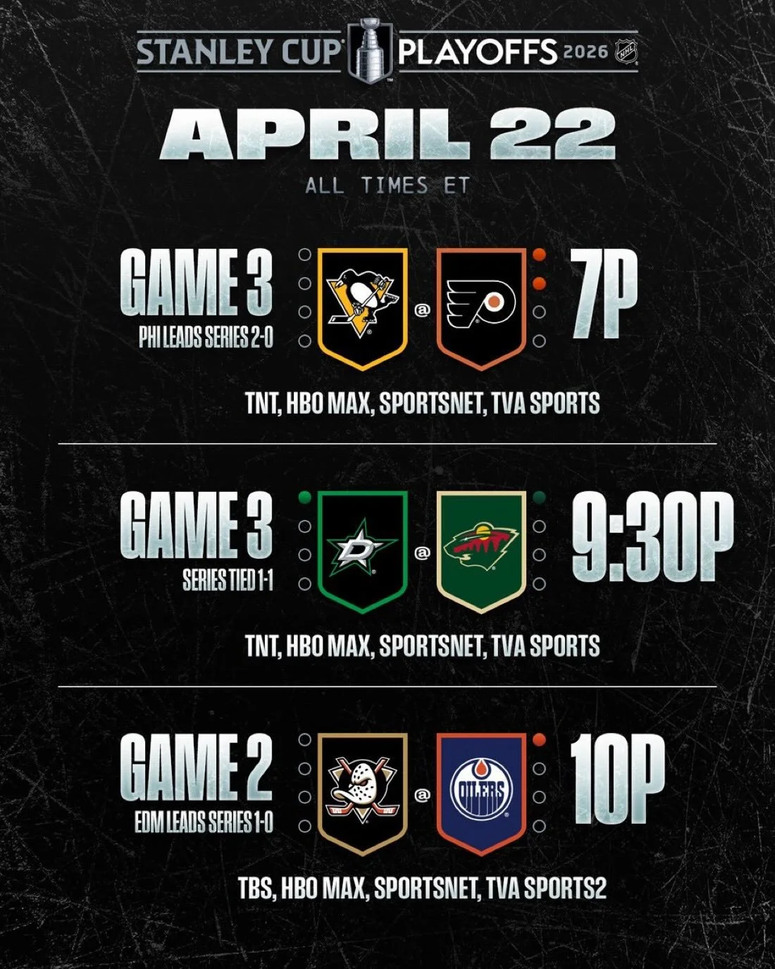 The NHL and NBA playoffs have been great so far. So are our awesome wings and O16 on special. GO OILERS GO! Big Screens. Big Sound.

4Seasons - your playoff HQ.