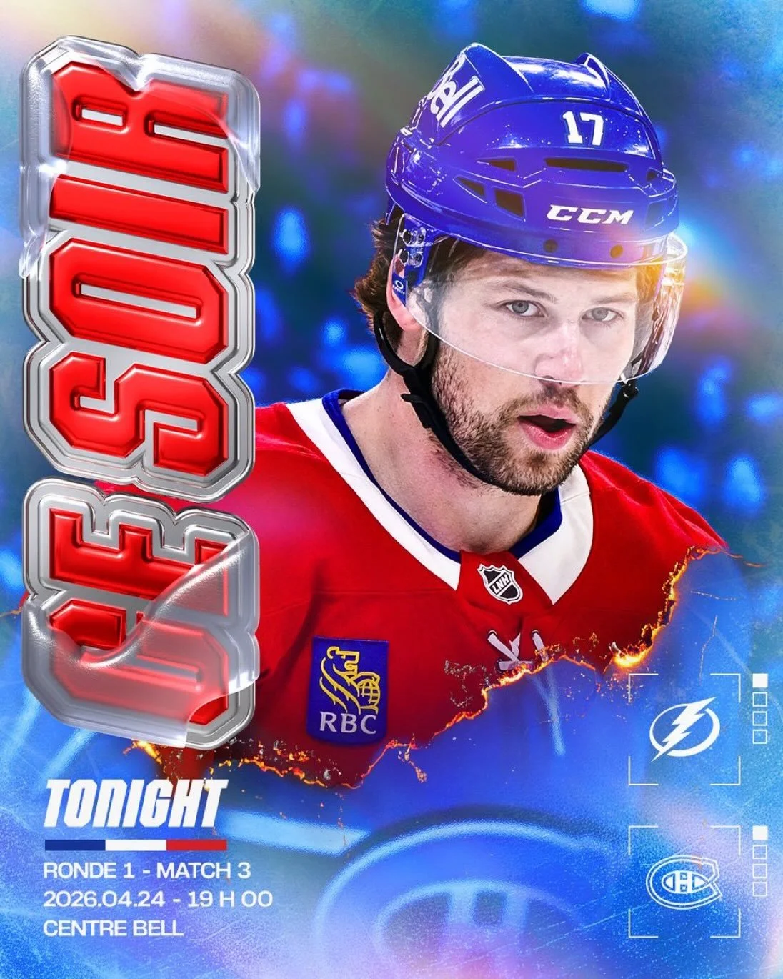 Friday Night is 🔥 at 4Seasons!

NHL playoff doubleheader on the big screens:

🏒 Habs vs. Lightning &mdash; Game 3 in Montreal. Puck drops at 5pm.
🏒 Oilers vs. Ducks &mdash; Game 3 right after.

Plus 3 NHL playoff games, 3 NBA playoff games, Rounds