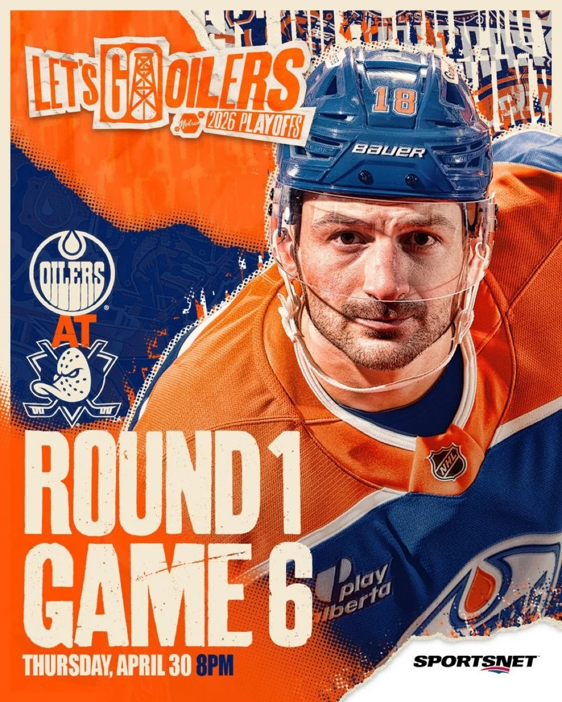 Game 6s all around! 🔥🏒🏀

✅ The Oilers look to stay alive as they travel to Anaheim. Puck drop 8pm. Big Screens. Big Sound. GO OILERS GO!

✅ Before that, the Wild look to eliminate the Stars &mdash; and you know it won&rsquo;t be easy.

✅ Plus, 3 G