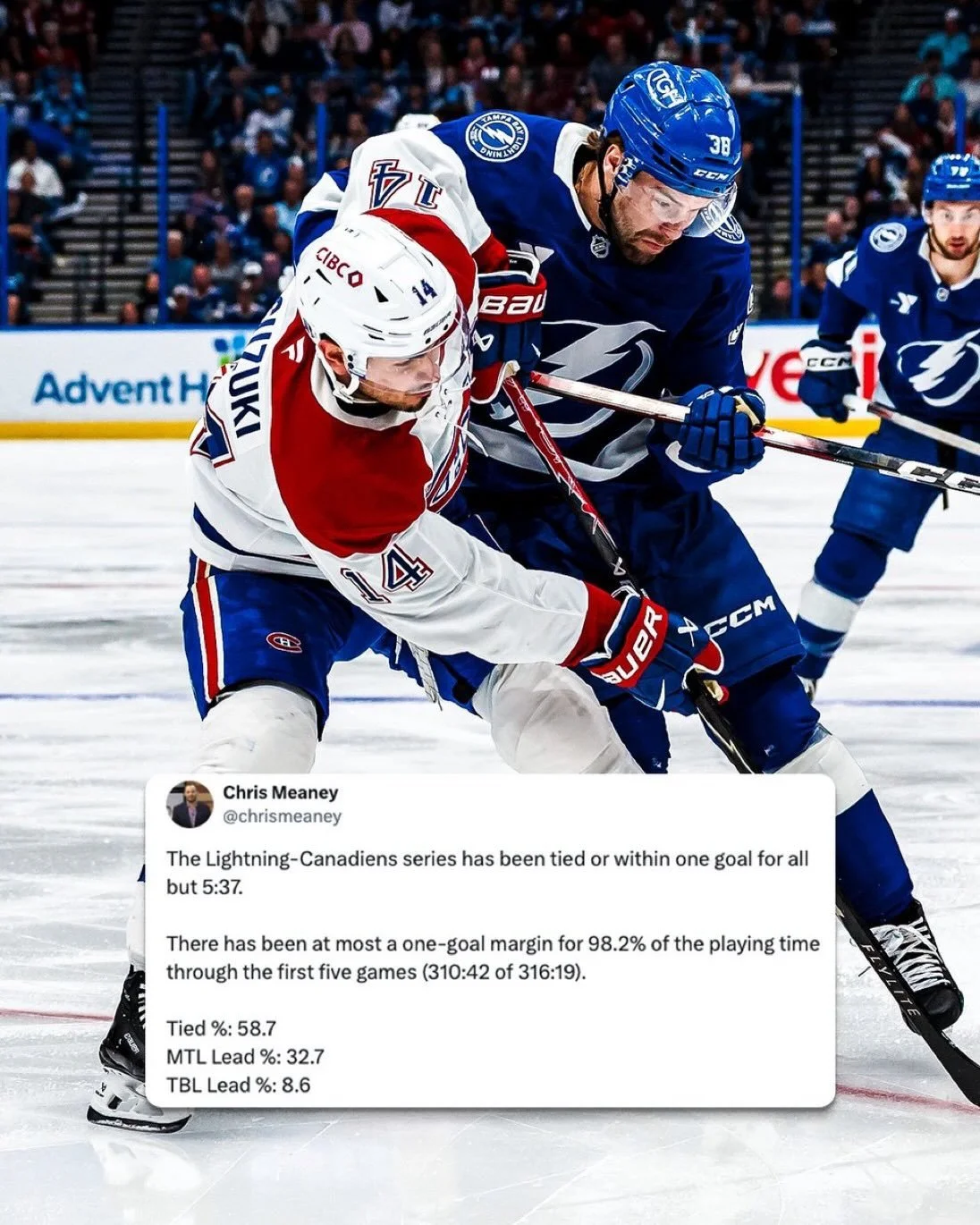 Oh Canada 🇨🇦

The Habs are the only Canadian-based NHL team left &mdash; sorry Oiler fans &mdash; and they look to clinch their first-round series tonight at the Bell Centre. Puck drop 5pm. Big Screens. Big Sound.

The Raptors look to stay alive as