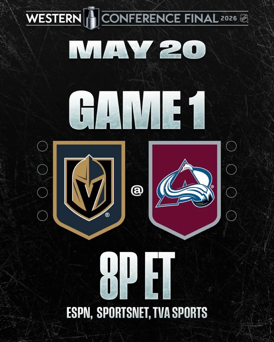 It&rsquo;s a Wonderful Wing &amp; O16 Wednesday at 4Seasons! 🍗🍺

The quest for Lord Stanley is down to FOUR, and the Western Conference Final begins tonight with Colorado hosting the Golden Knights. Puck drop 6pm. Big Screens. Big Sound. 🏒

Game 1