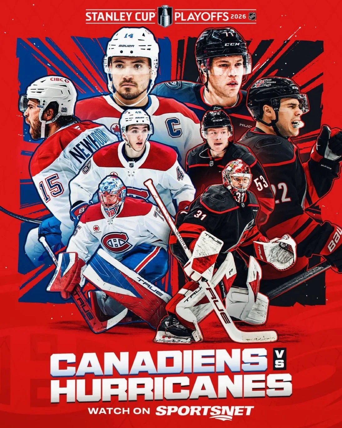 GO HABS GO! Can Les Canadiens continue their magical playoff run? 🔵⚪🔴

Game 1 of the Eastern Conference Final goes tonight as the Habs visit the unbeaten-through-two-rounds Hurricanes. Puck drop 6pm. Big Screens. Big Sound.

Game 2 of the exciting 