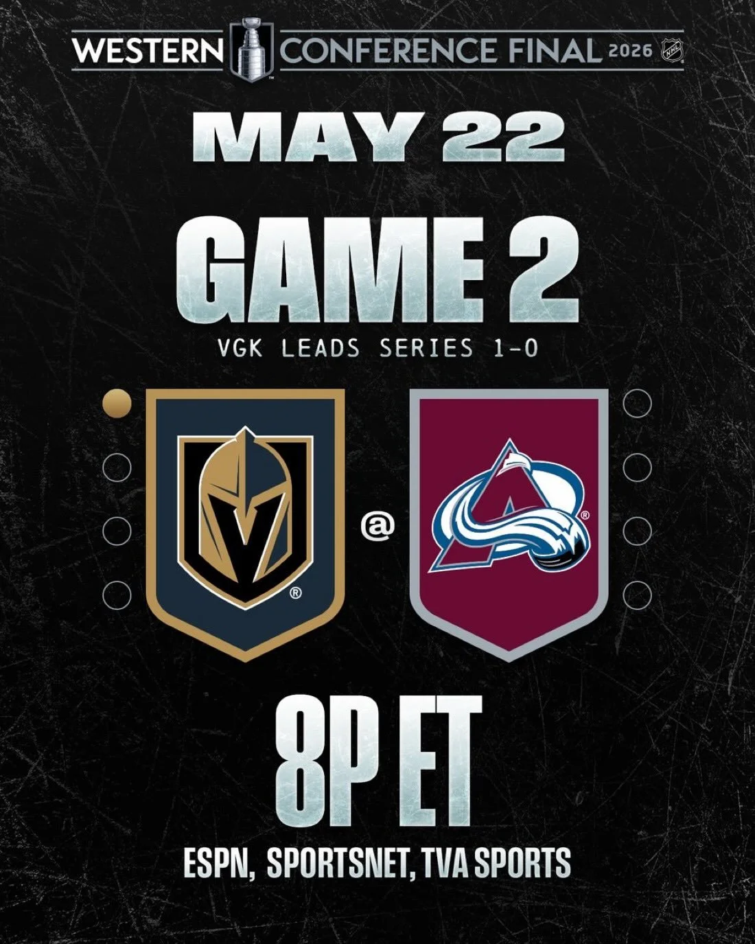 Cheers to the start of a fabulous sporting weekend at 4Seasons! 🍻

Tonight we have Game 2 of the WCF between the Avs and LGK. Can the Avs bounce back even without Cale Makar? Puck drop 6pm. Big Screens. Big Sound.

The drama continues with Game 3 of
